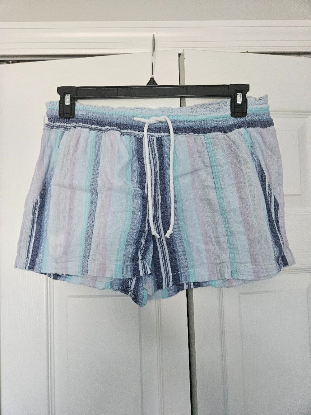 Striped Cotton Shorts